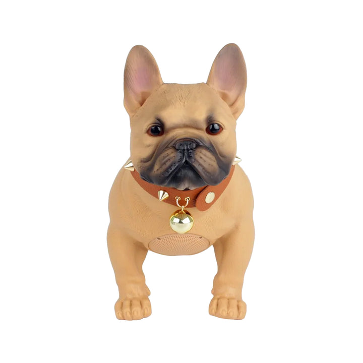 Max Power Bulldog Style Rechargeable Bluetooth Speaker with FM Radio, Brown