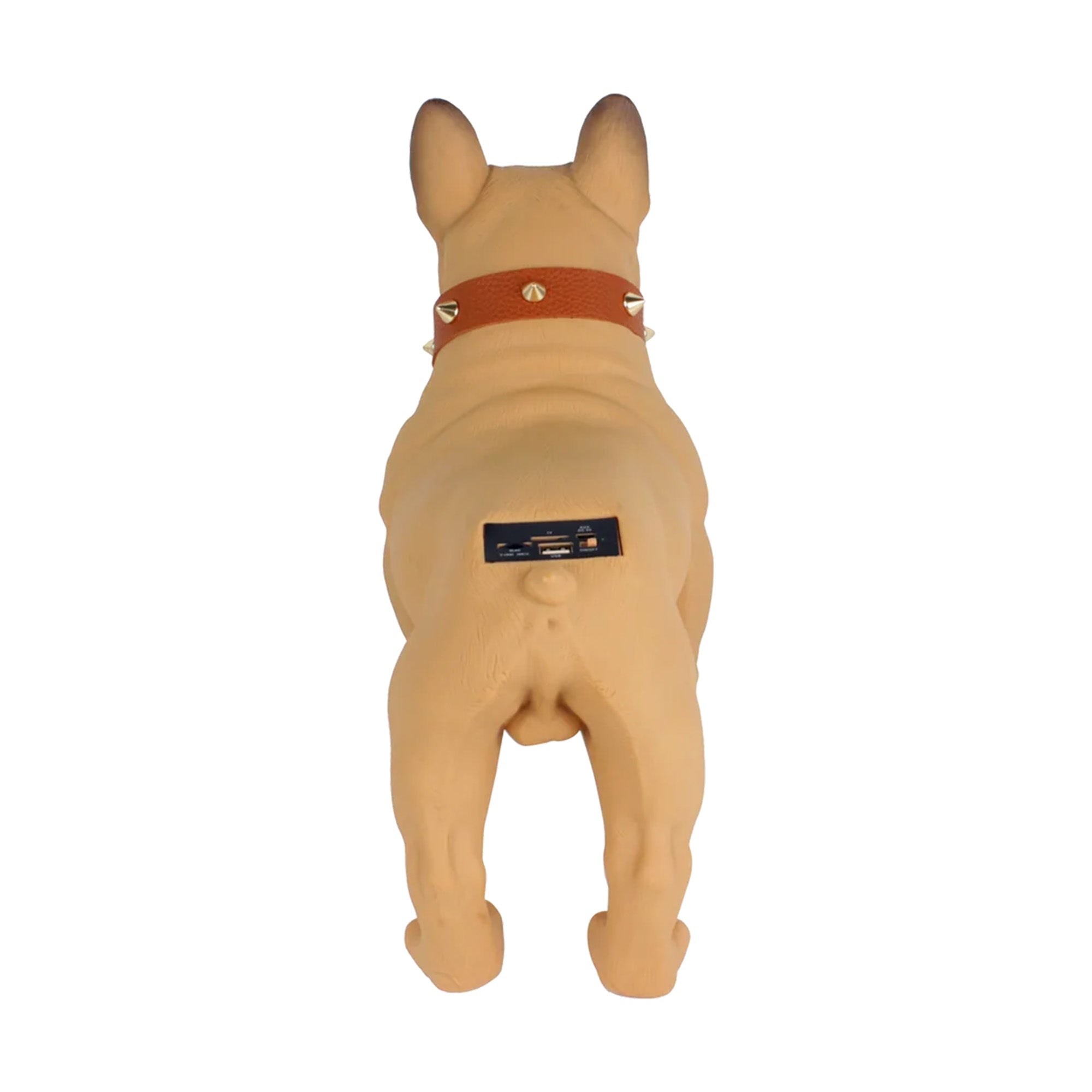 Max Power Bulldog Style Rechargeable Bluetooth Speaker with FM Radio, Brown - VMInnovations