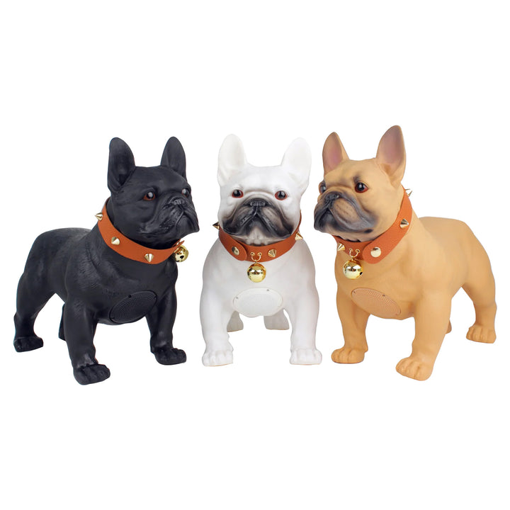 Max Power Bulldog Style Rechargeable Bluetooth Speaker with FM Radio, Brown