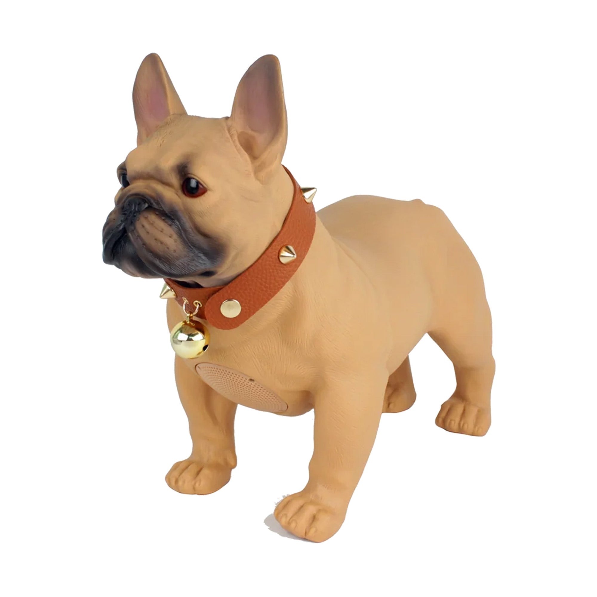 Max Power Bulldog Style Rechargeable Bluetooth Speaker with FM Radio, Brown - VMInnovations