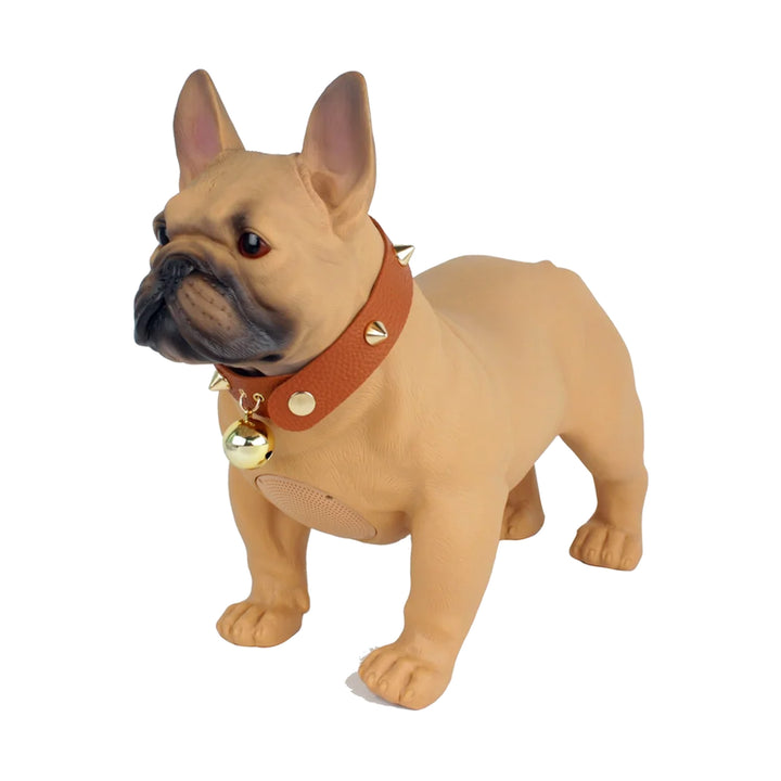 Max Power Bulldog Style Rechargeable Bluetooth Speaker with FM Radio, Brown