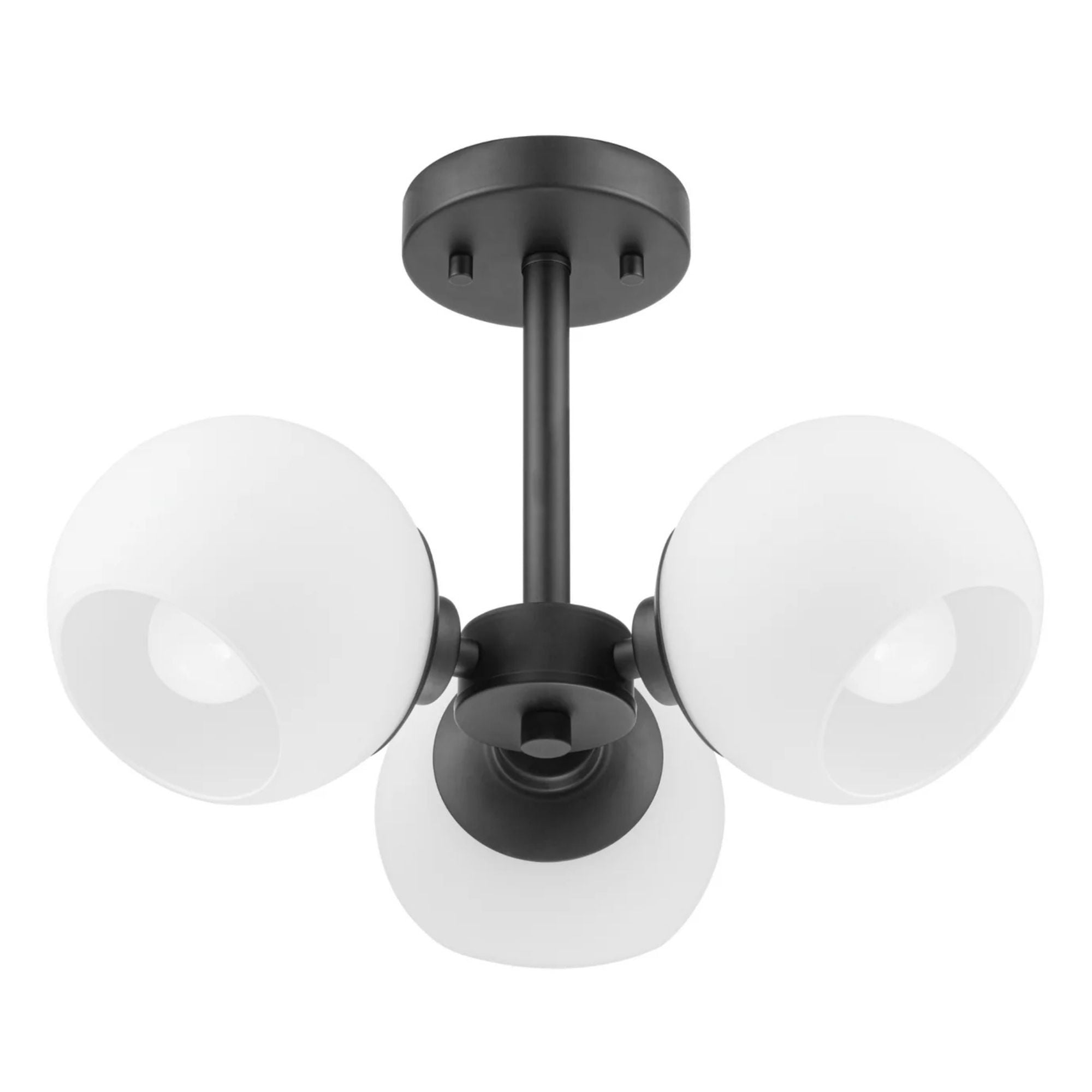 Prominence Home Stoll Semi-Flush 3-Light Chandelier with Opal Glass (Open Box)