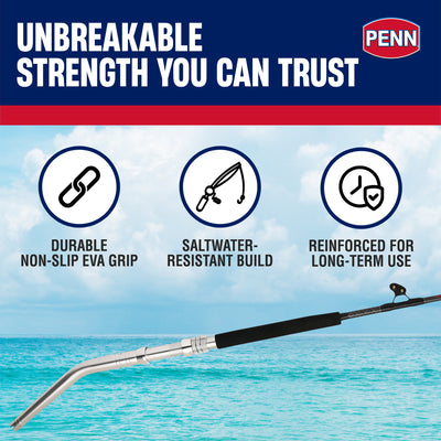 Penn Ally II Straight Butt Conventional Boat Rod, 6 Feet, Loads Up To 80 Pounds - VMInnovations