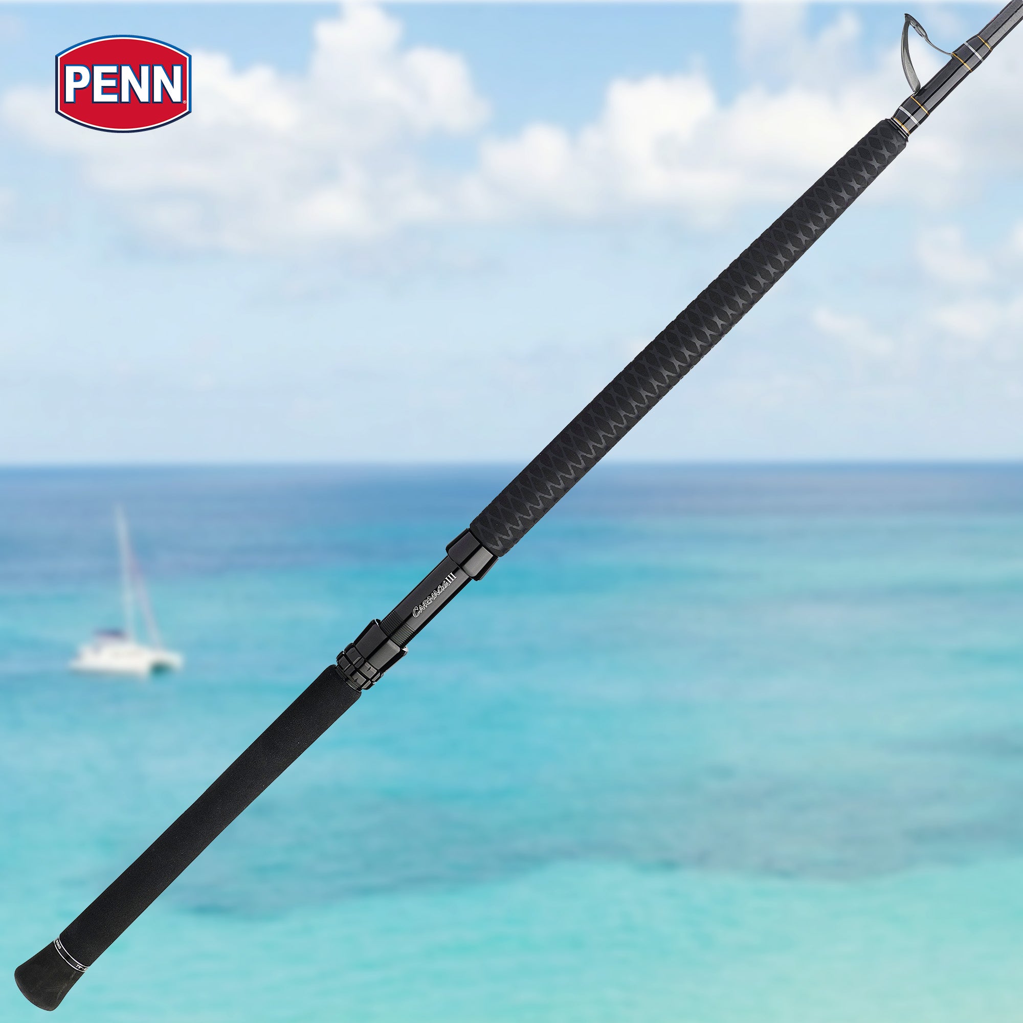 PENN Carnage III Conventional West Coast Boat Rod, 7' Fishing Pole (Open Box)