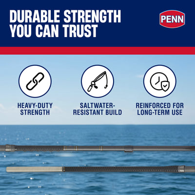 PENN Carnage III Conventional Surf Rod, 13' Fishing Pole, Medium Power - VMInnovations