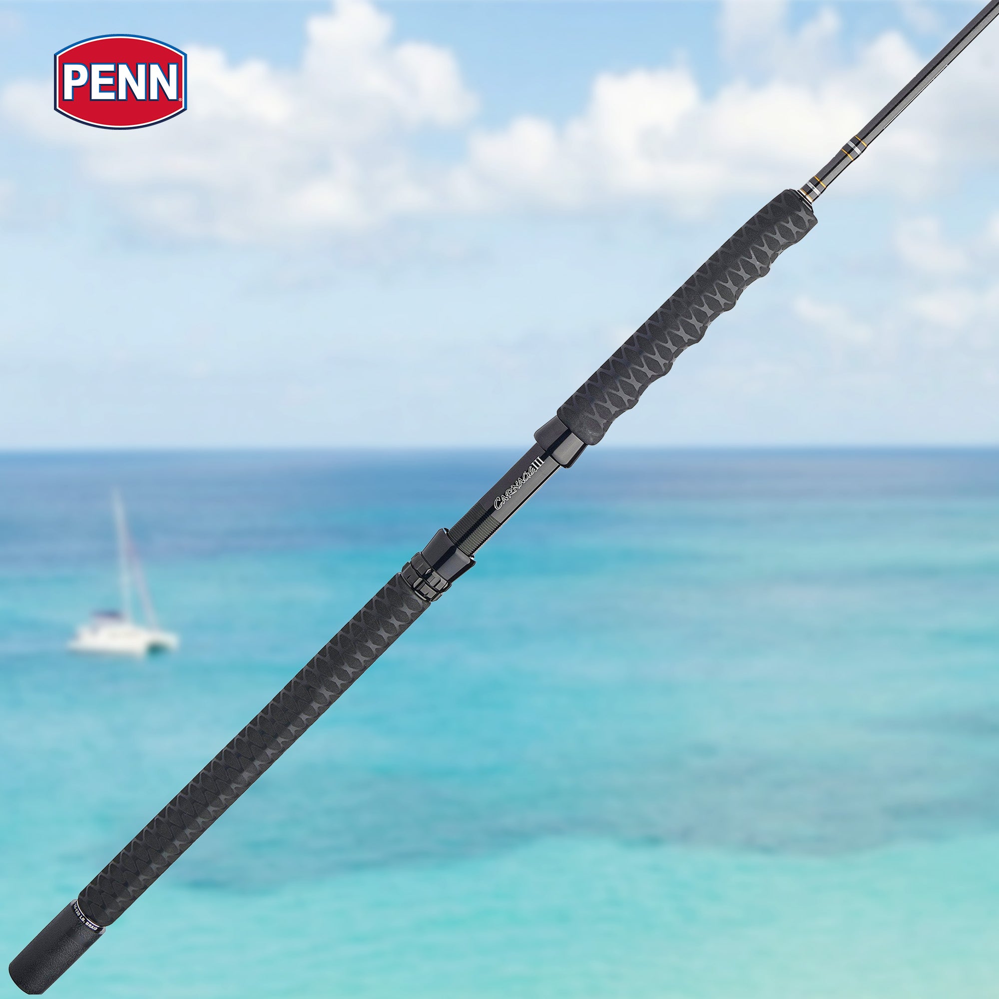 PENN Carnage III Conventional Boat Fishing Rod, 6' Fishing Pole, Heavy(Open Box)