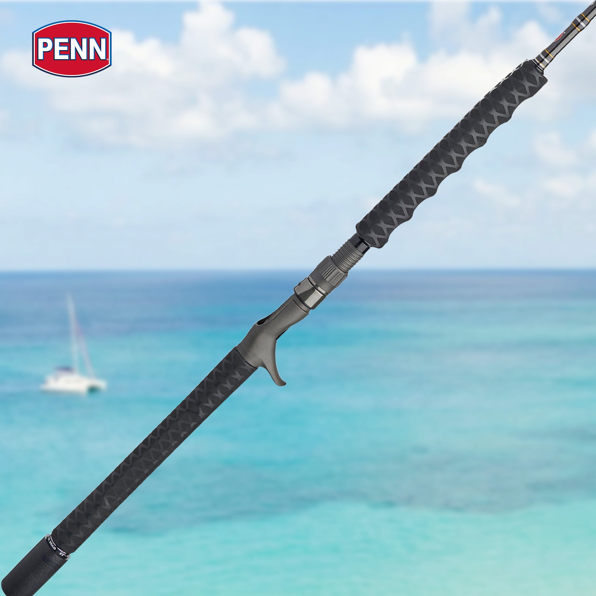 PENN Carnage III Conventional Jigging Rod, 6'2" Pole, Heavy Power (Open Box)