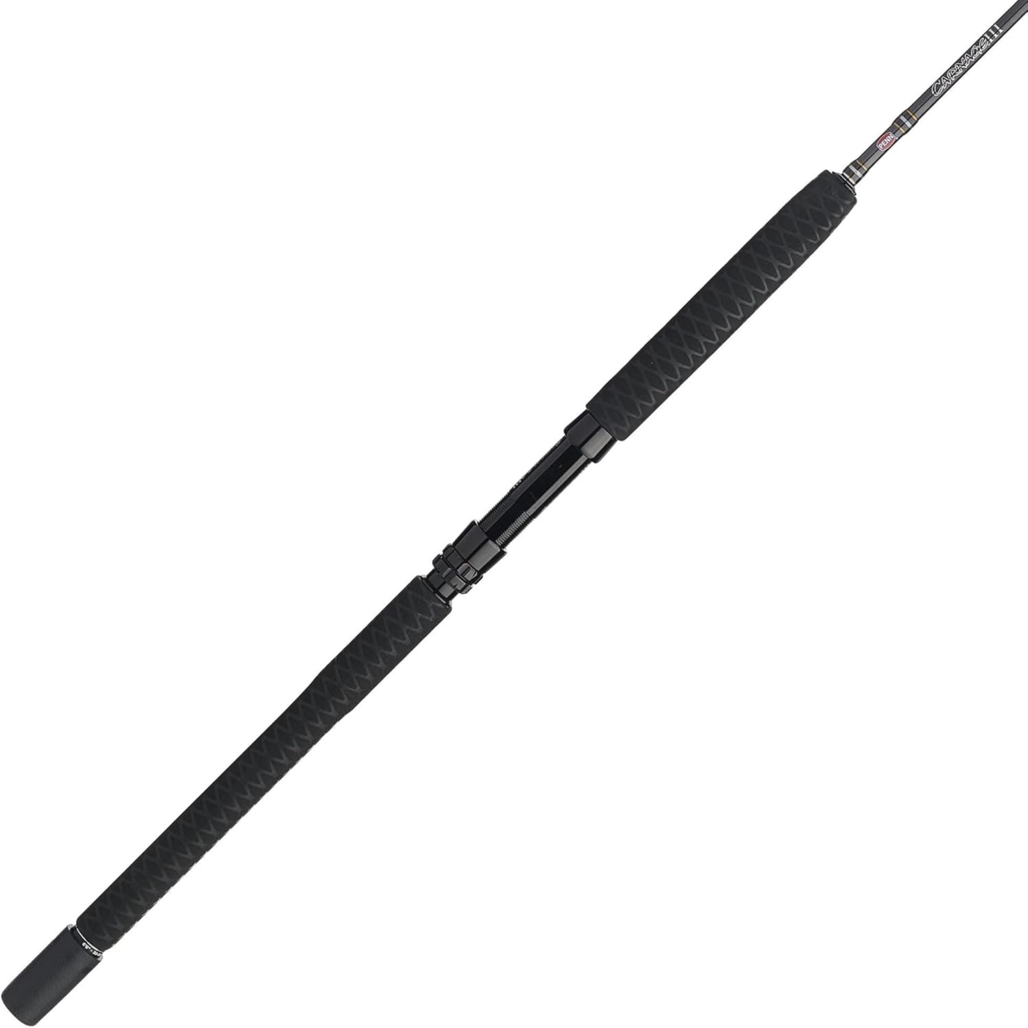 PENN Carnage III Spinning Jigging Rod, 6'4" Fishing Pole, Heavy Power (Open Box) - VMInnovations
