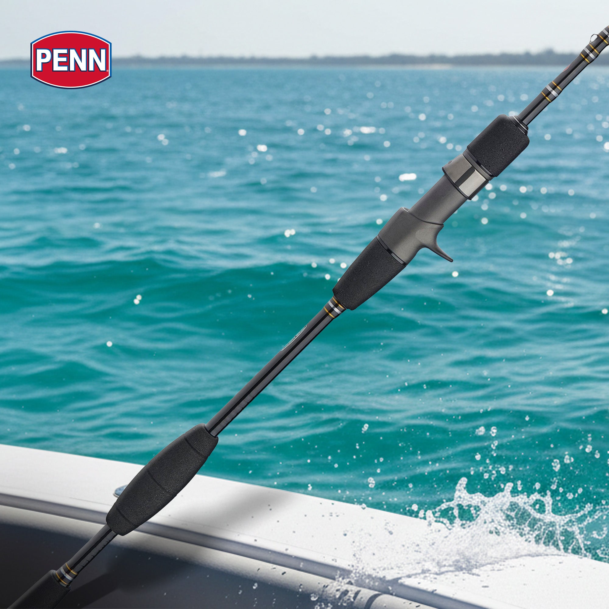 PENN Carnage III Conventional Slow Pitch Rod, 6'8" Fishing Pole (Open Box)