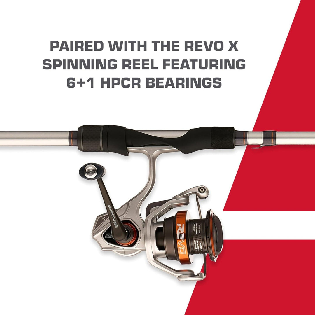 Abu Garcia Reel & Fishing Rod, Revo X Spinning Combo 7' Fishing Pole, Medium