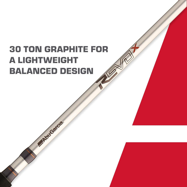 Abu Garcia Reel & Fishing Rod, Revo X Spinning Combo 7' Fishing Pole, Medium