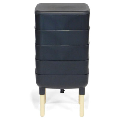 FCMP Essential Living Worm Composter Bin, 4-Tray Indoor System, Black (Open Box) - VMInnovations