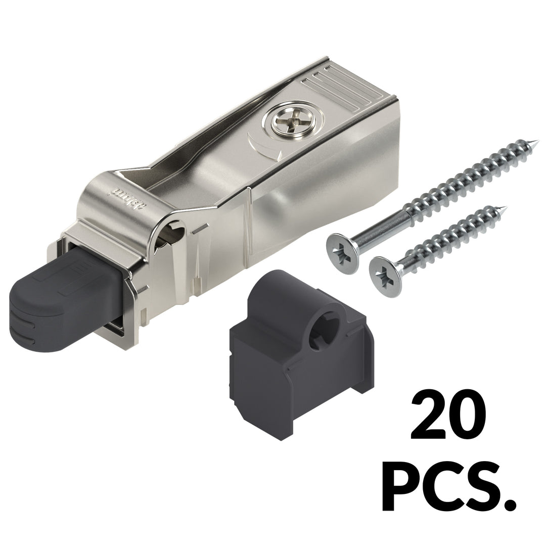 Blum BLUMOTION for Doors (20 Pack), Soft-Close Adapter for COMPACT Hinges, Includes Spacer and Screws for Face Frame Cabinets