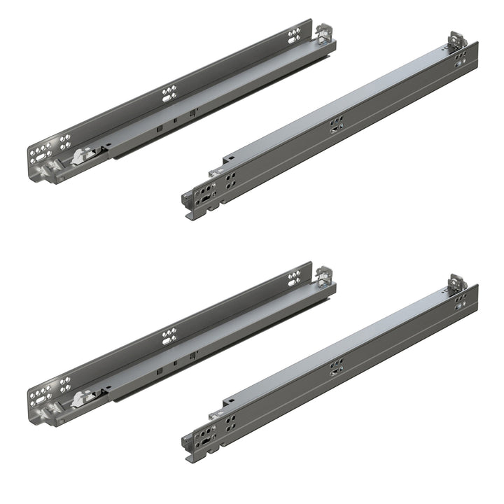 Blum TANDEM plus BLUMOTION Concealed Undermount Drawer Runner Kit (2 Pack), 18-Inch, Full Extension, Soft-Close, Steel, 100 lb. Load Capacity for Wood Drawers