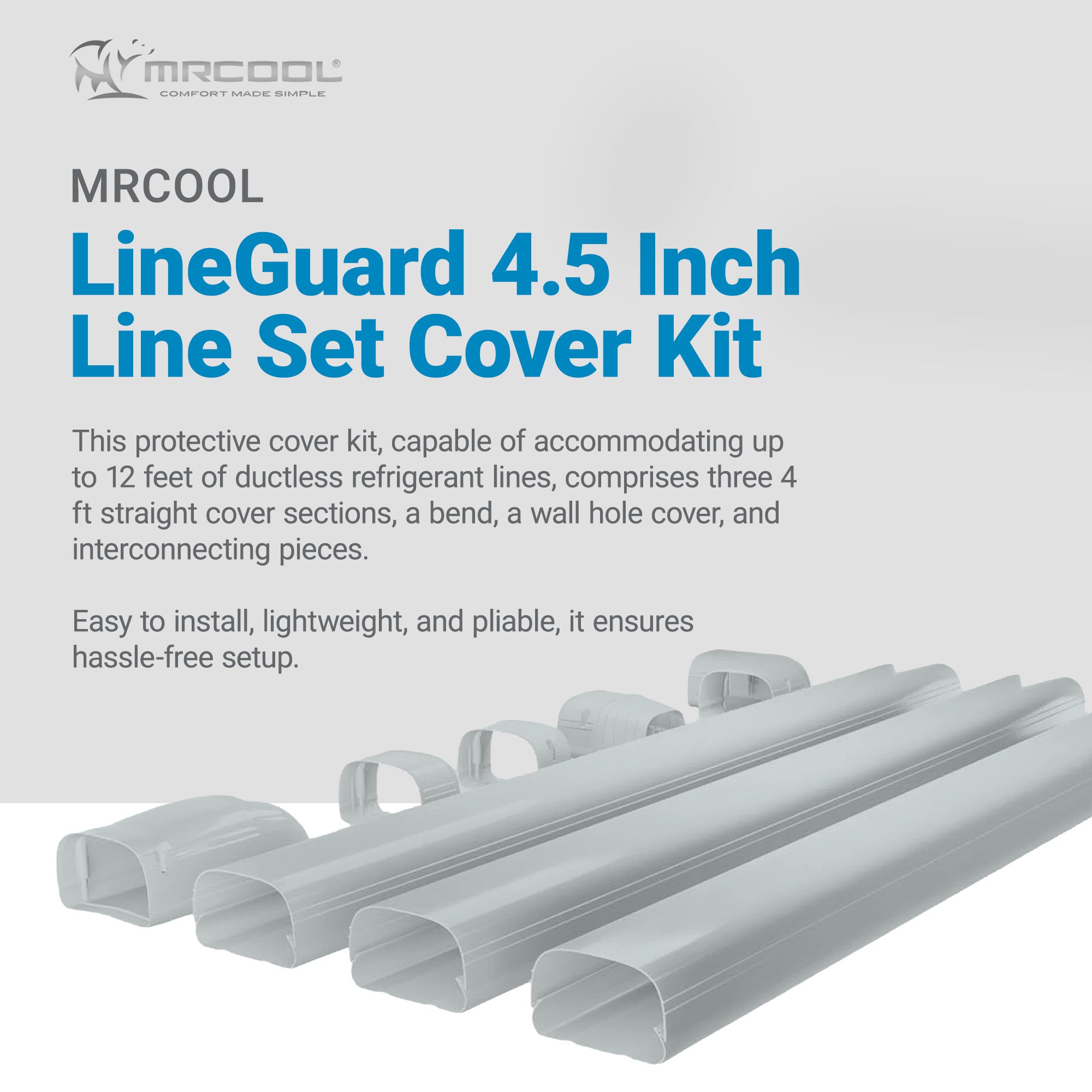 MRCOOL LineGuard Line Set Outdoor Cover for Ductless Mini Split System(Open Box) - VMInnovations