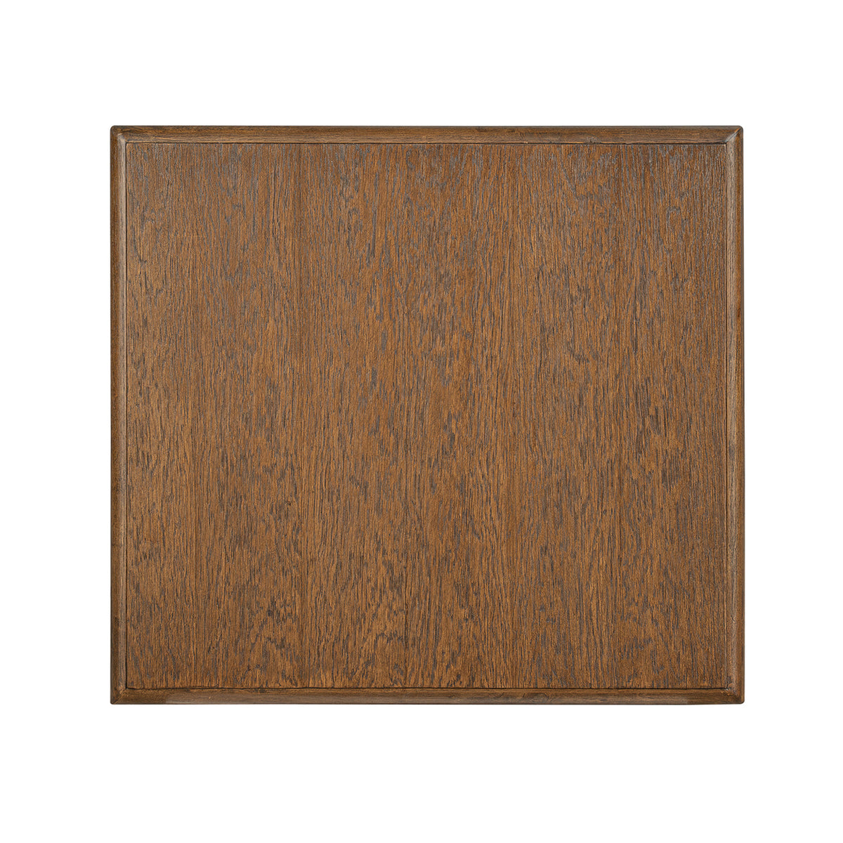 ROME + OAK Stratford Curved Leg End Table with Drawer and Shelf, Dark Brown Oak