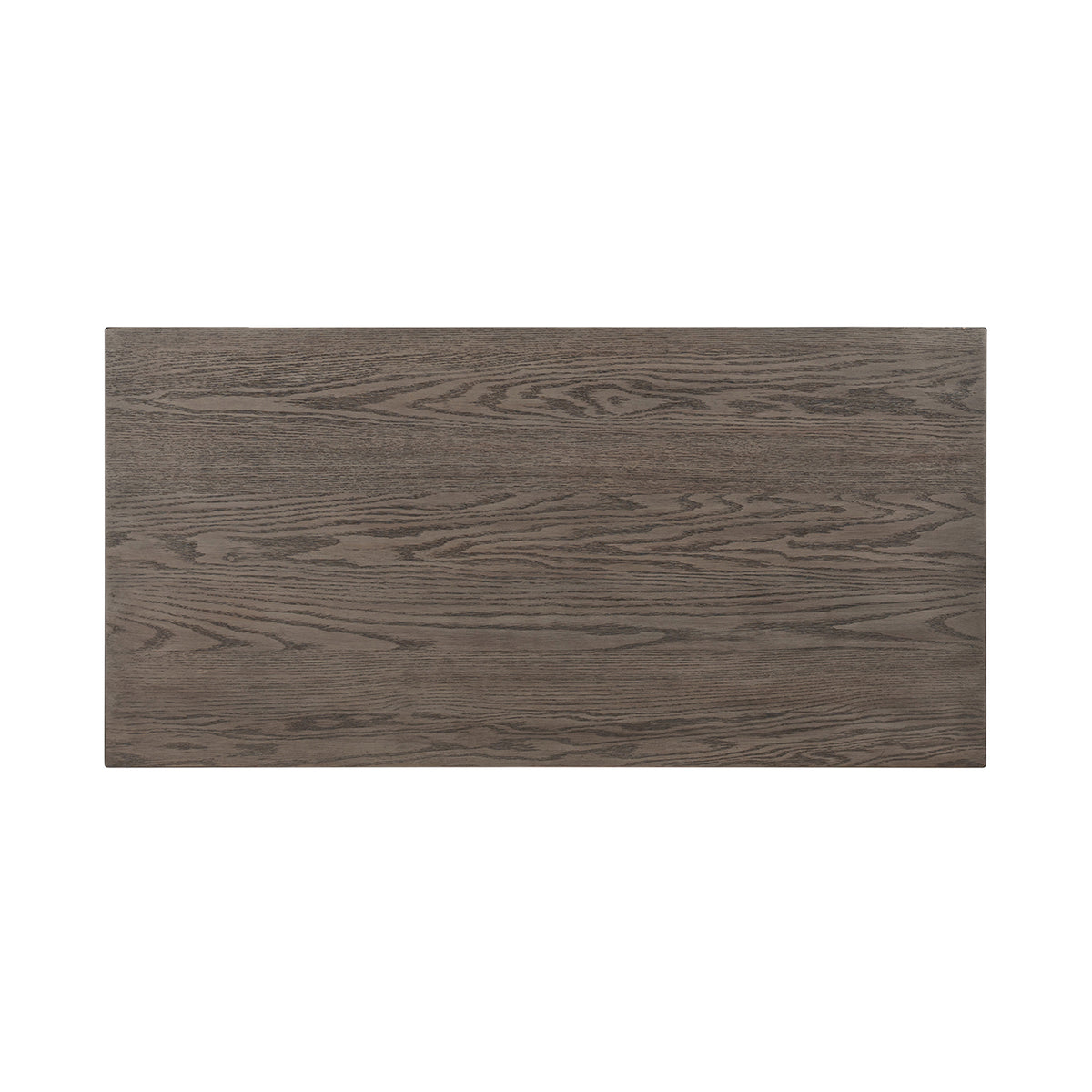ROME + OAK Tate Farmhouse Wood Cocktail Table with Shelf, Weather Brown & Cream - VMInnovations