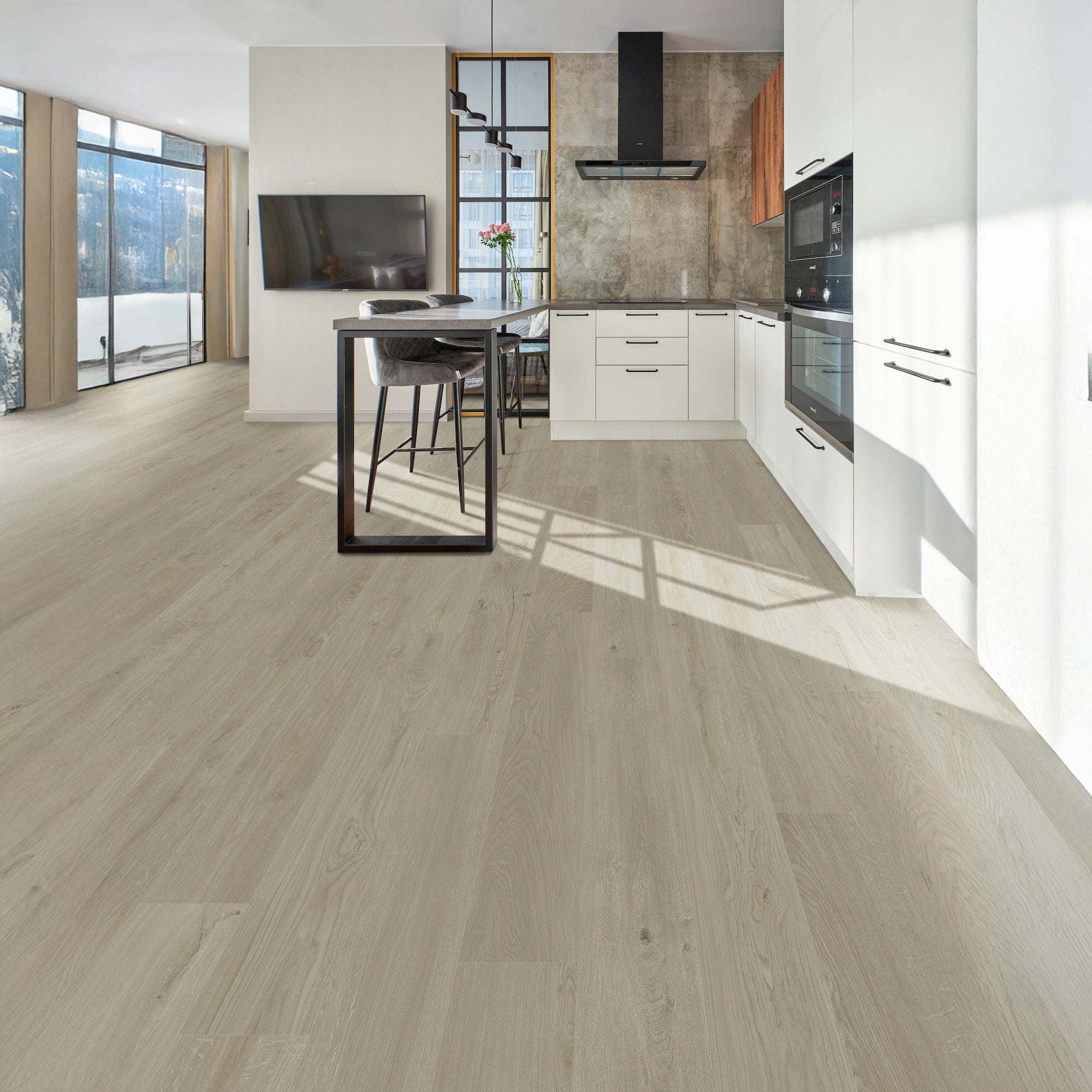 Nature's Mark Vinyl Flooring, Modern Hardwood, 22.16 sq. ft. per Carton, Sinatra