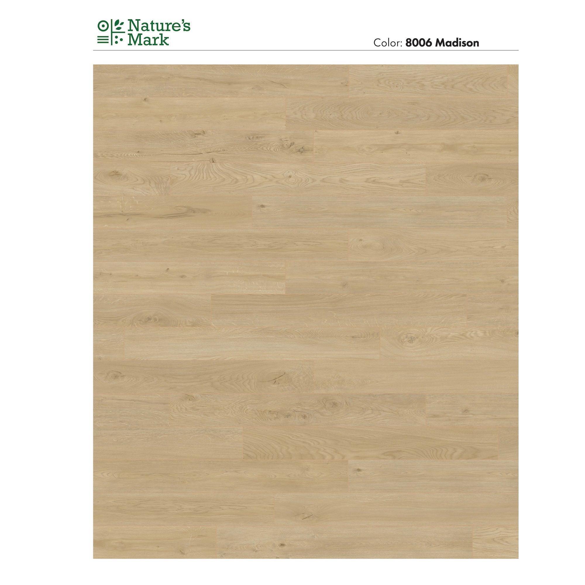 Nature's Mark Vinyl Flooring, Modern Hardwood, 22.16 sq. ft. per Carton, Madison - VMInnovations