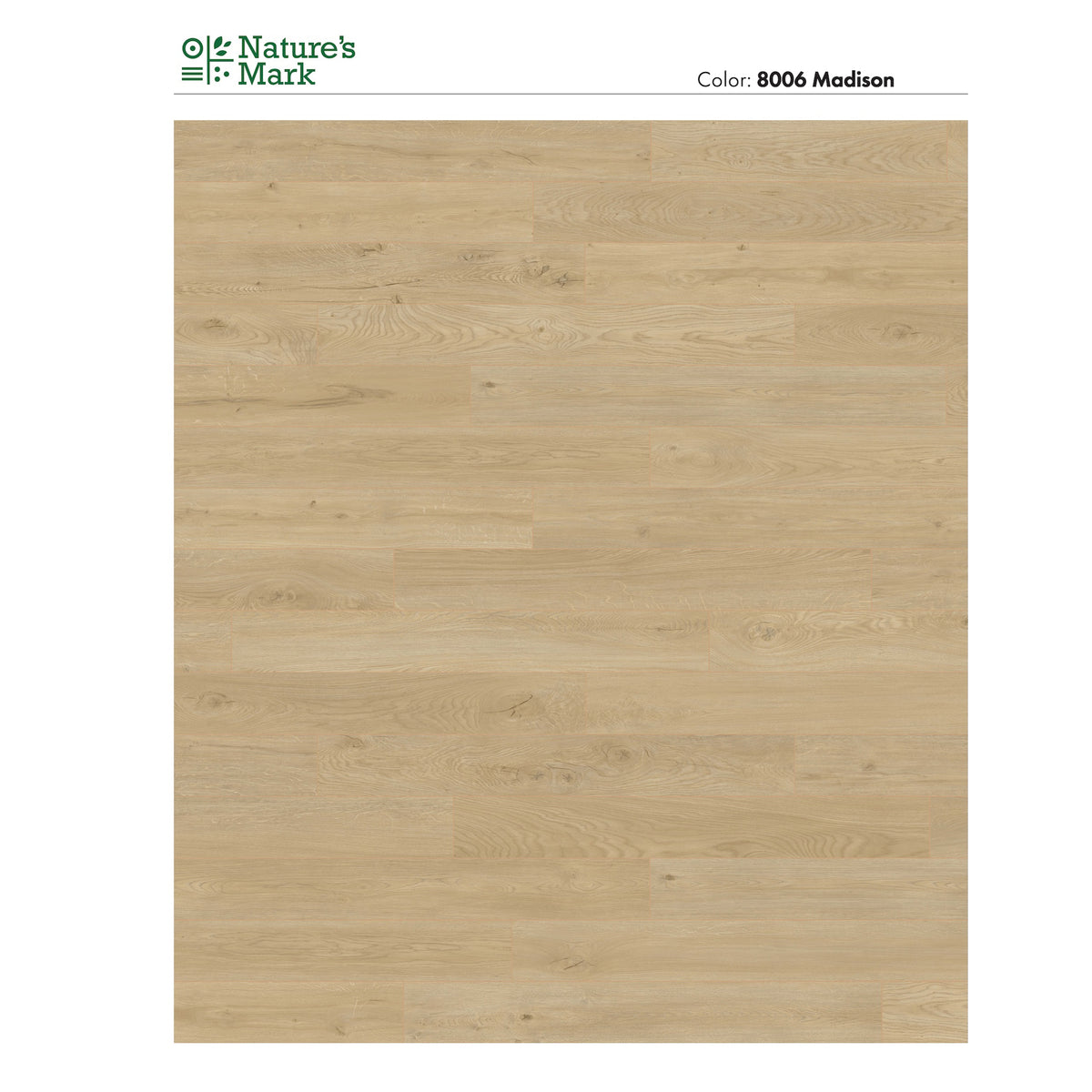 Nature's Mark Vinyl Flooring, Modern Hardwood, 22.16 sq. ft. per Carton, Madison