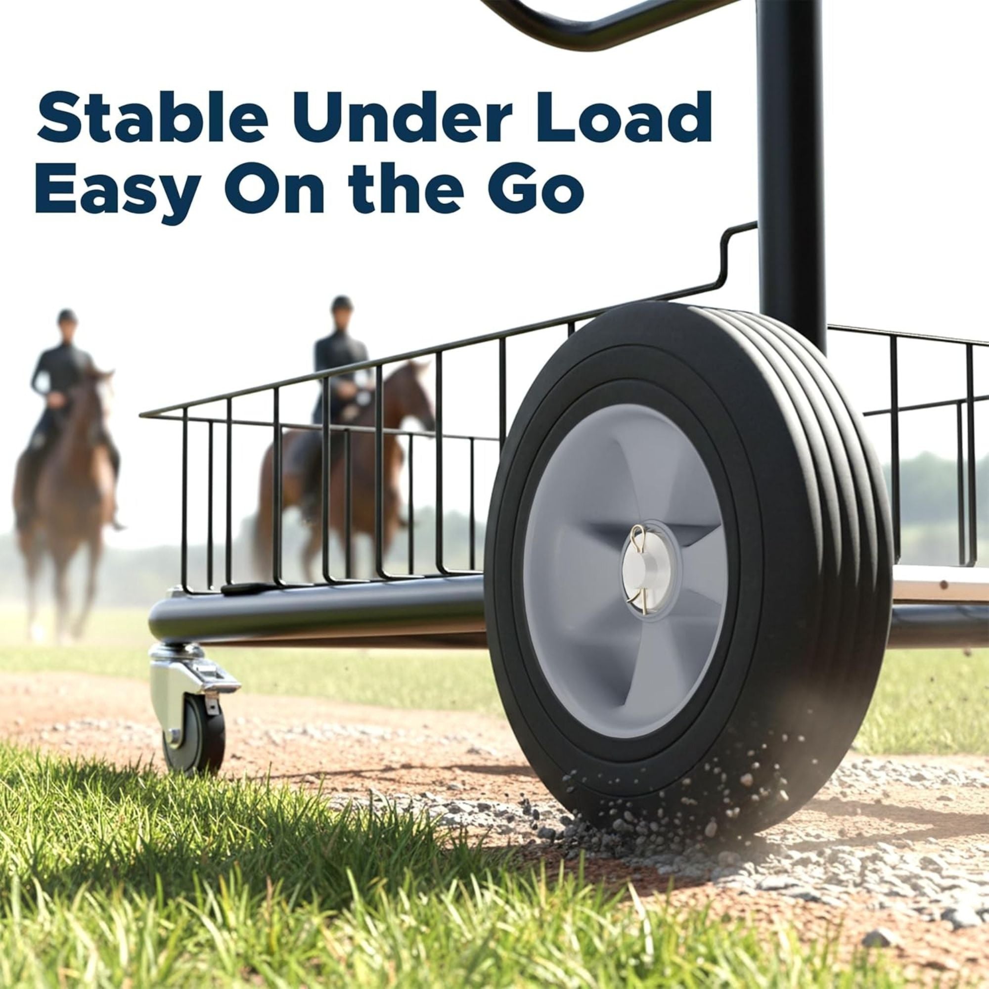 HOMESTEAD 3-Tier Saddle Rack Cart, Rolling Horse Saddle Stand (For Parts) - VMInnovations
