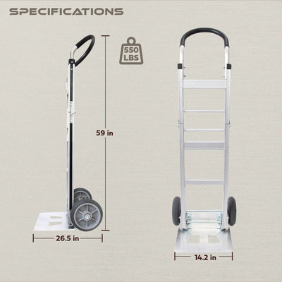 Olympia Tools Aluminum Foldable Utility Cart w/ Wheels & Removable Bag(Open Box)