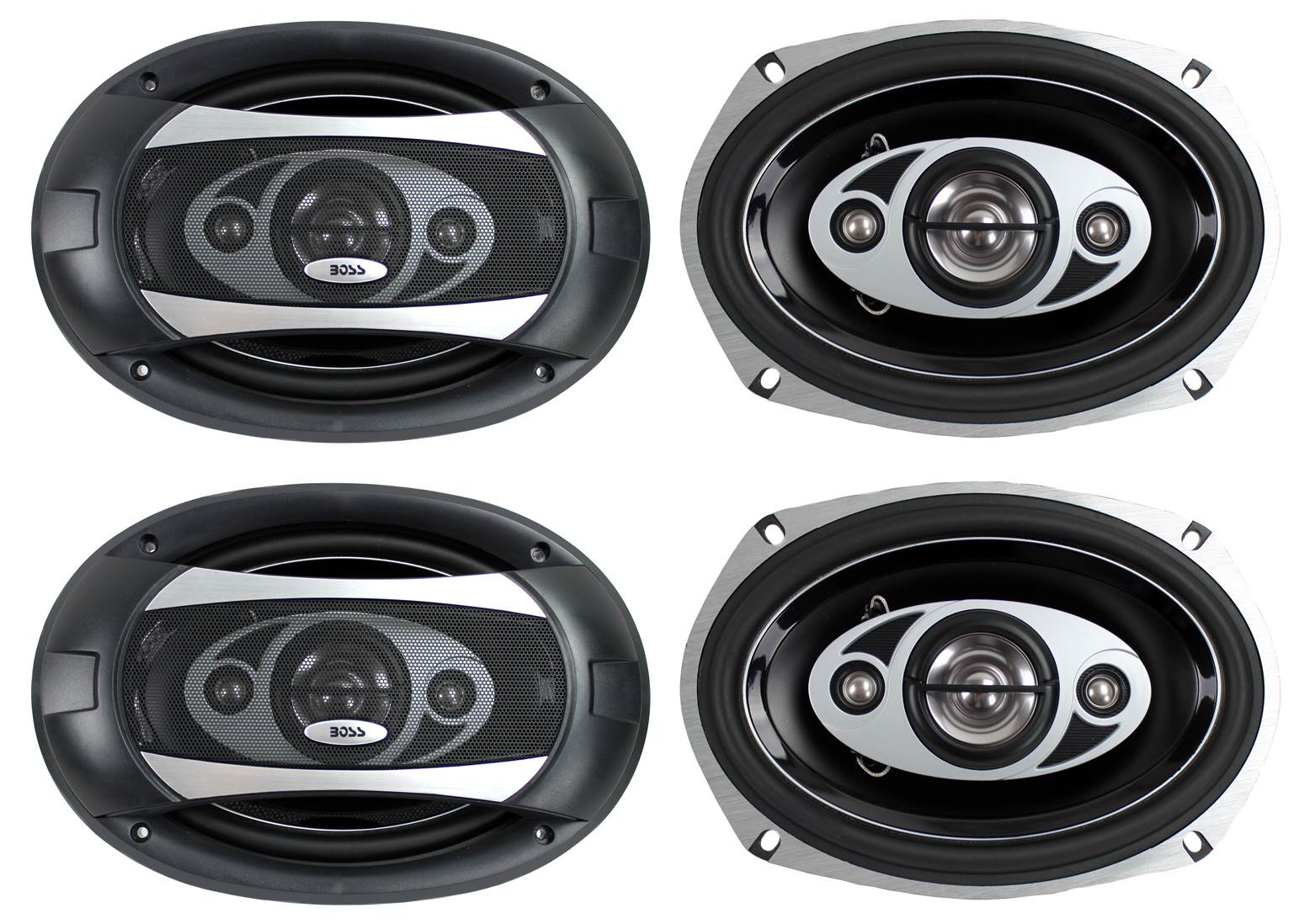 BOSS AUDIO P694C 6x9" 4-Way 800W Car Coaxial Stereo Speakers P69.4C 4 Ohm - VMInnovations