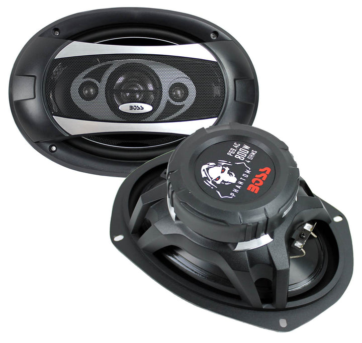 BOSS AUDIO P694C 6x9" 4-Way 800W Car Coaxial Stereo Speakers P69.4C 4 Ohm - VMInnovations