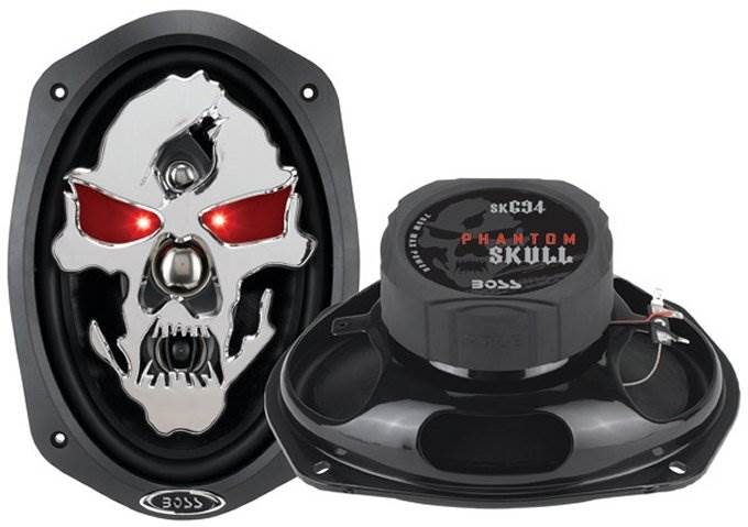2) NEW BOSS SK694 6x9" 700W 4 Way Car Audio Speakers + 2 Boss TW15B 1" Tweeters