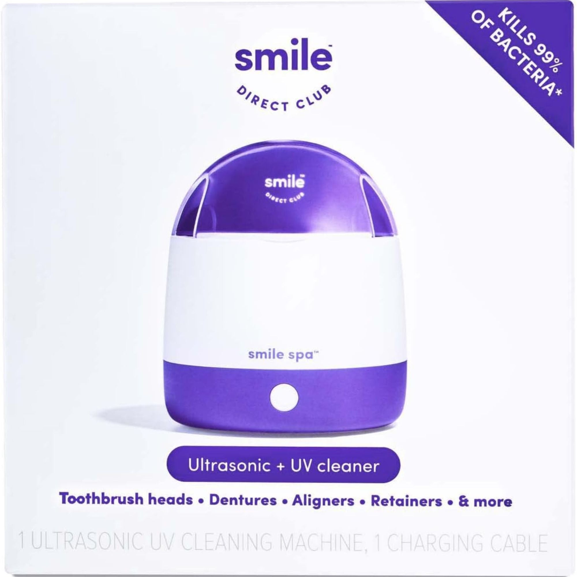 SmileDirectClub Smile Spa Ultrasonic & UV Cleaning Machine for Dental (Open Box)