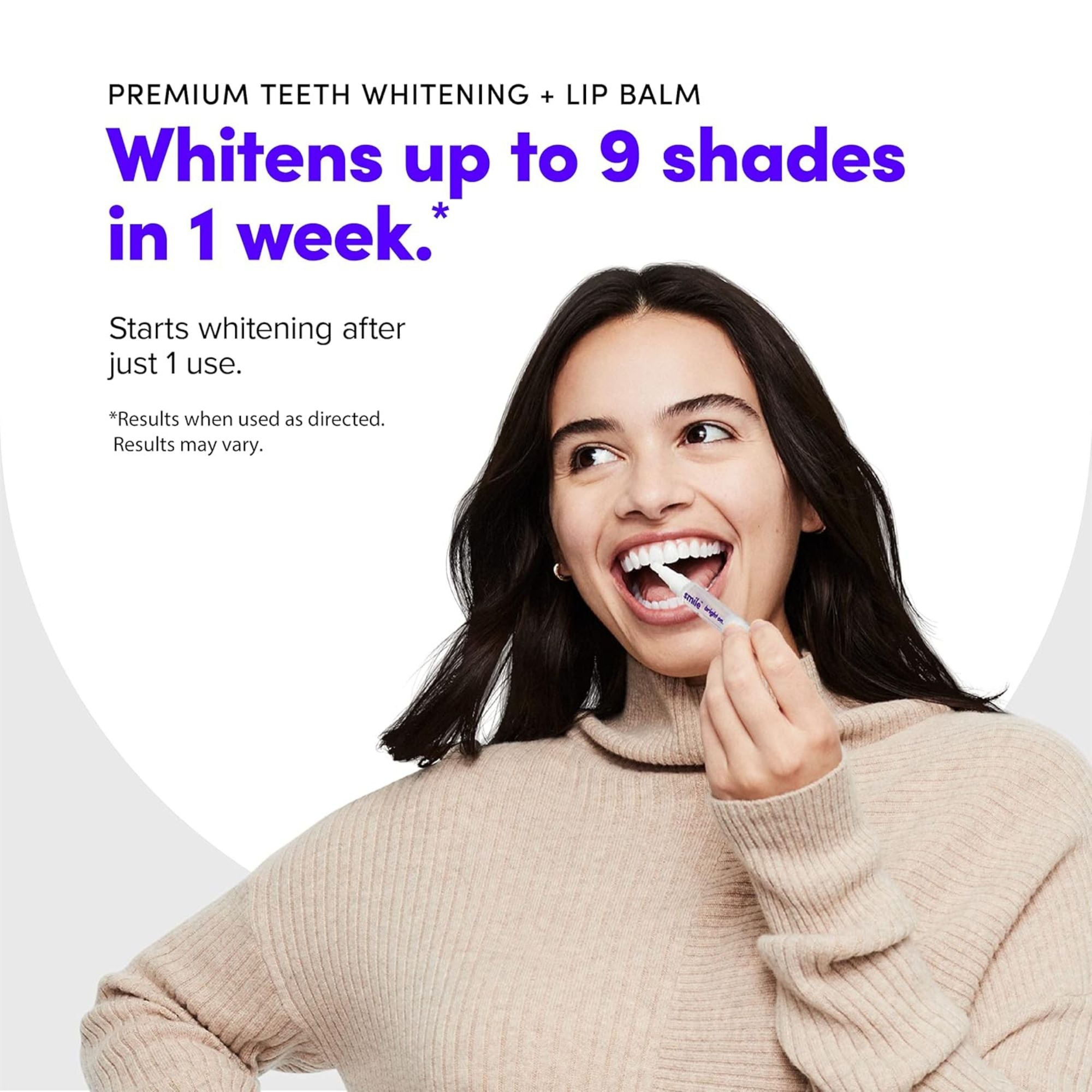 SmileDirectClub Teeth Whitening Kit with Lip Balm, 4 Hydrogen Peroxide Gel Pens - VMInnovations