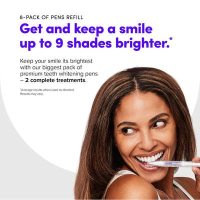 SmileDirectClub Teeth Whitening Kit, 4 1.4mL Gel Pens w/ LED Light & Travel Case - VMInnovations