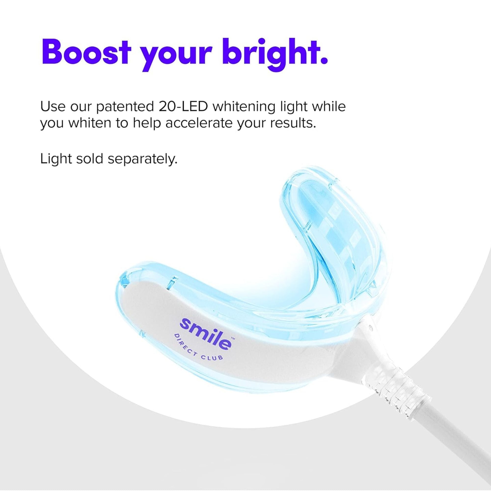 SmileDirectClub Teeth Whitening Kit, 4 1.4mL Gel Pens w/ LED Light & Travel Case - VMInnovations