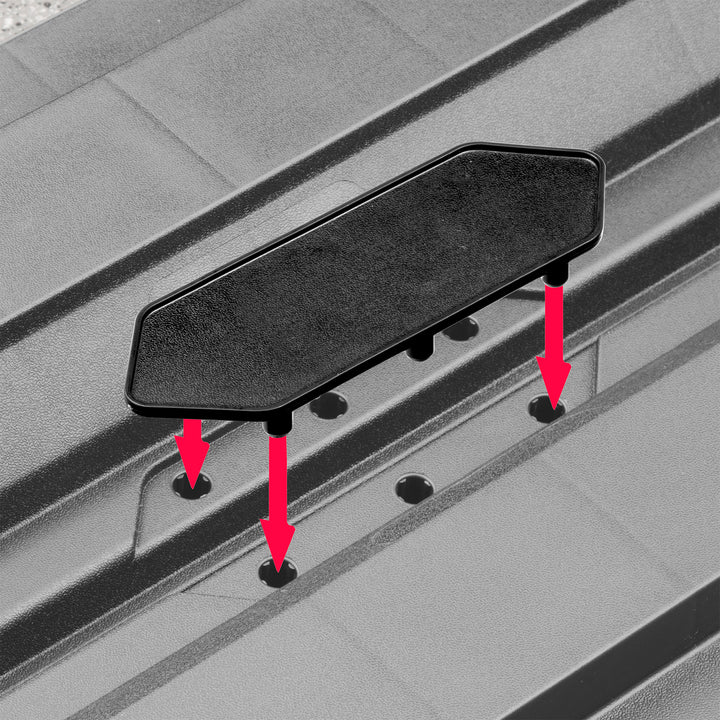 Sterilite 4 Tier Tote Rack, Vertical Garage or Basement Storage Organizer, Black - VMInnovations