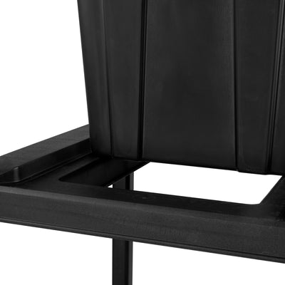 Sterilite 4 Tier Tote Rack, Vertical Garage or Basement Storage Organizer, Black - VMInnovations