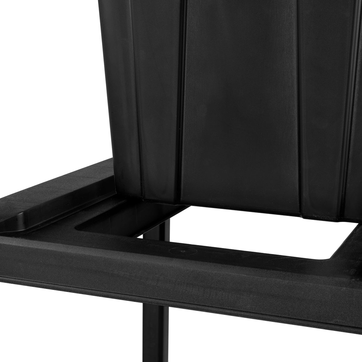 Sterilite 4 Tier Tote Rack Organizer with 4 Pack 27 Gal Industrial Storage Totes