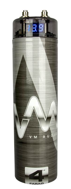 VM Audio SRCAP4.5 4.5 Farad Hybrid Digital Power Capacitor Blue LED (Open Box)