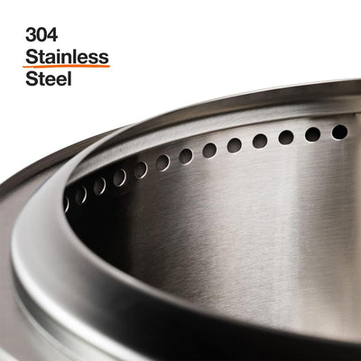Solo Stove Bonfire 2.0 with Stand, 19.5 Inch Smokeless Fire Pit with Removable Ash Pan - Portable Outdoor Fire Pit - Stainless Steel Wood Burning Fireplace, Ideal for 4-6 People, 21.75 lbs, Ash