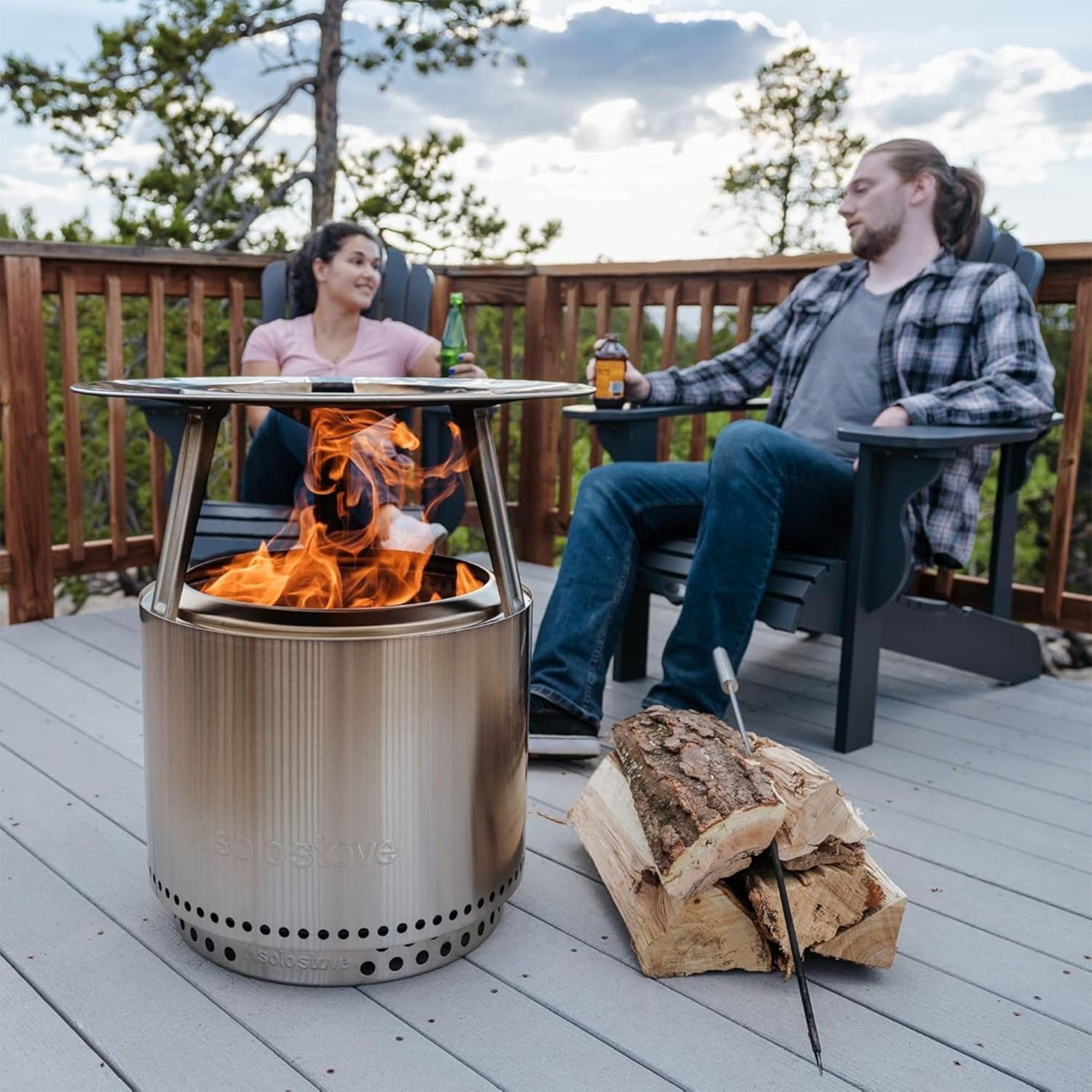 Solo Stove Bonfire Heat Deflector - Enhance Warmth and Comfort for Your Fire Pit - Durable 304 Stainless Steel - Maximizes Heat Radius - Long-Lasting Camping Essentials, 7 lbs