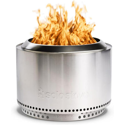 Solo Stove Yukon 27 Inch Smokeless Fire Pit with Removable Ash Pan - Wood Burning Portable Stainless Steel Outdoor Fireplace, Stainless Steel, Ideal for 6 or More People, 38 lbs