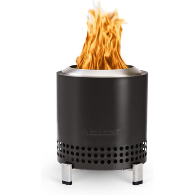 Solo Stove Mesa XL, 7 Inch Tabletop Fire Pit with Stand - Smokeless, Stainless Steel Fire Pit for Camping, Outdoor & Patio- Wood Burning or Pellet Fueled Portable Bonfire, 2.3lbs, Ash