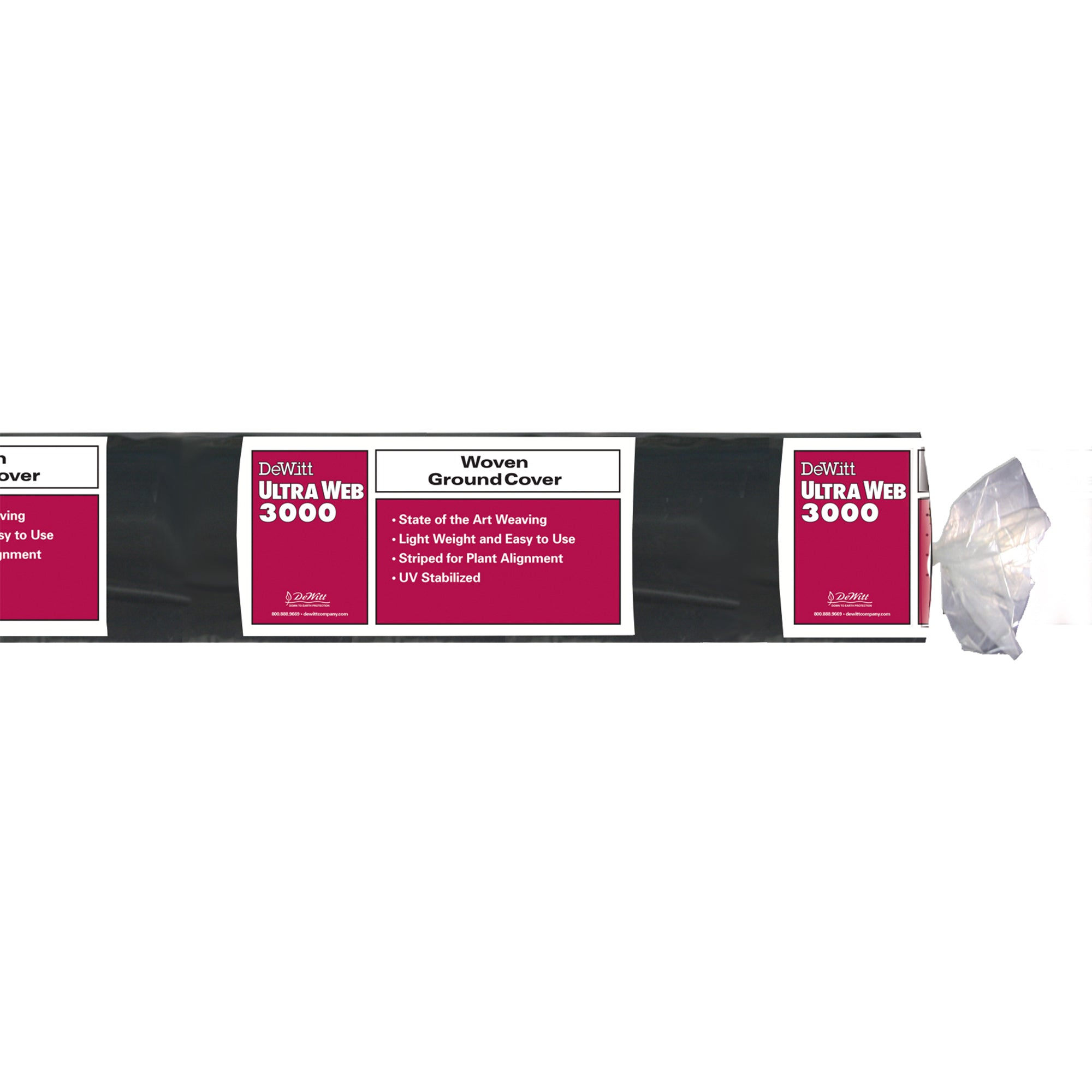 DeWitt UltraWeb 3000 Ground Cover for Weed Control & Water Conservation, Black (1 Pack)