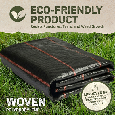 DeWitt UltraWeb 3000 Ground Cover for Weed Control & Water Conservation, Black (1 Pack)