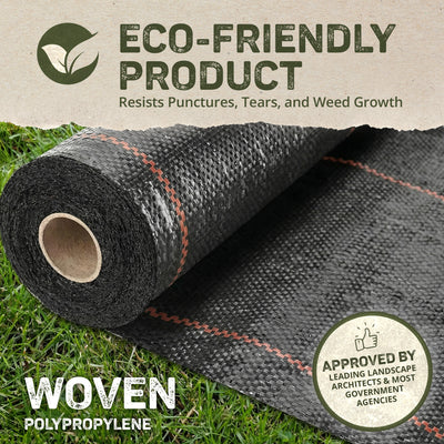 DeWitt UltraWeb 3000 4' x 300' Woven Landscape Fabric Weed Barrier Ground Cover