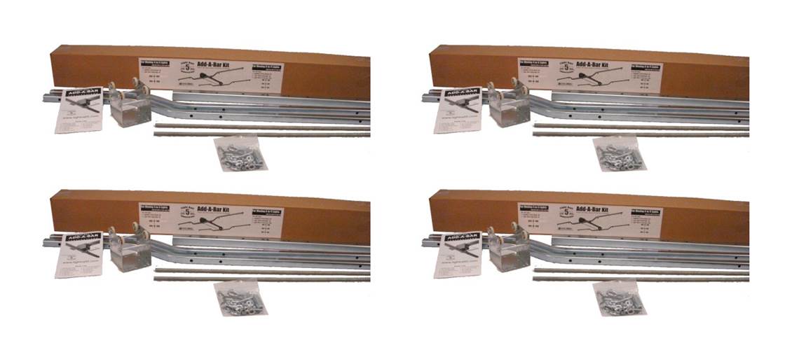 NEW! (4) Light Rail 5.0 Indoor Garden Grow Light Mover Reflector Add-A-Bar Kits