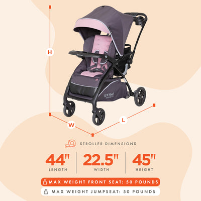 Baby Trend Sit N' Stand 5-n-1 Shopper Plus Stroller, Canopy (Open Box)