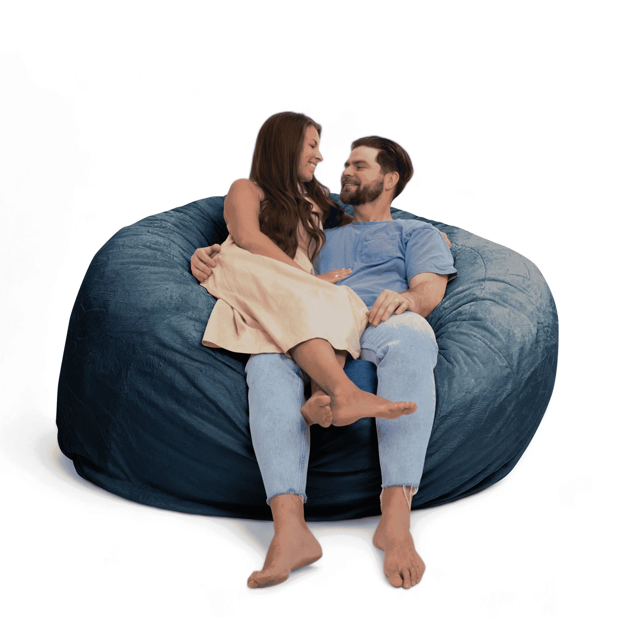 Ultimate Sack 6 ft Bean Bag Chair, Oversized Indoor Comfy Lounger, (Open Box)