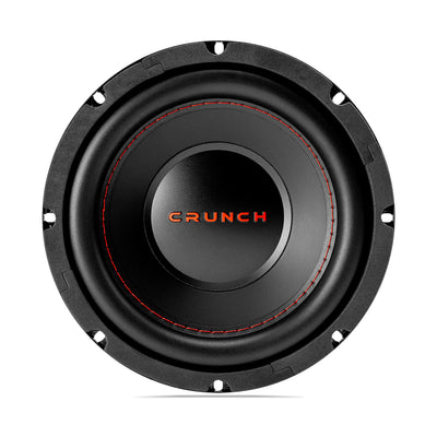 Crunch 2 Pack CRW8D4 8" 250 Watt MAX 4 Ohm Dual Voice Coil Car Subwoofer Speaker