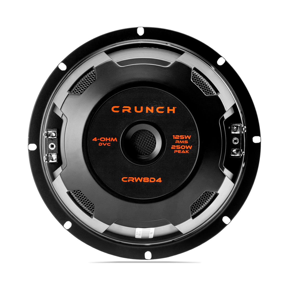 Crunch 2 Pack CRW8D4 8" 250 Watt MAX 4 Ohm Dual Voice Coil Car Subwoofer Speaker