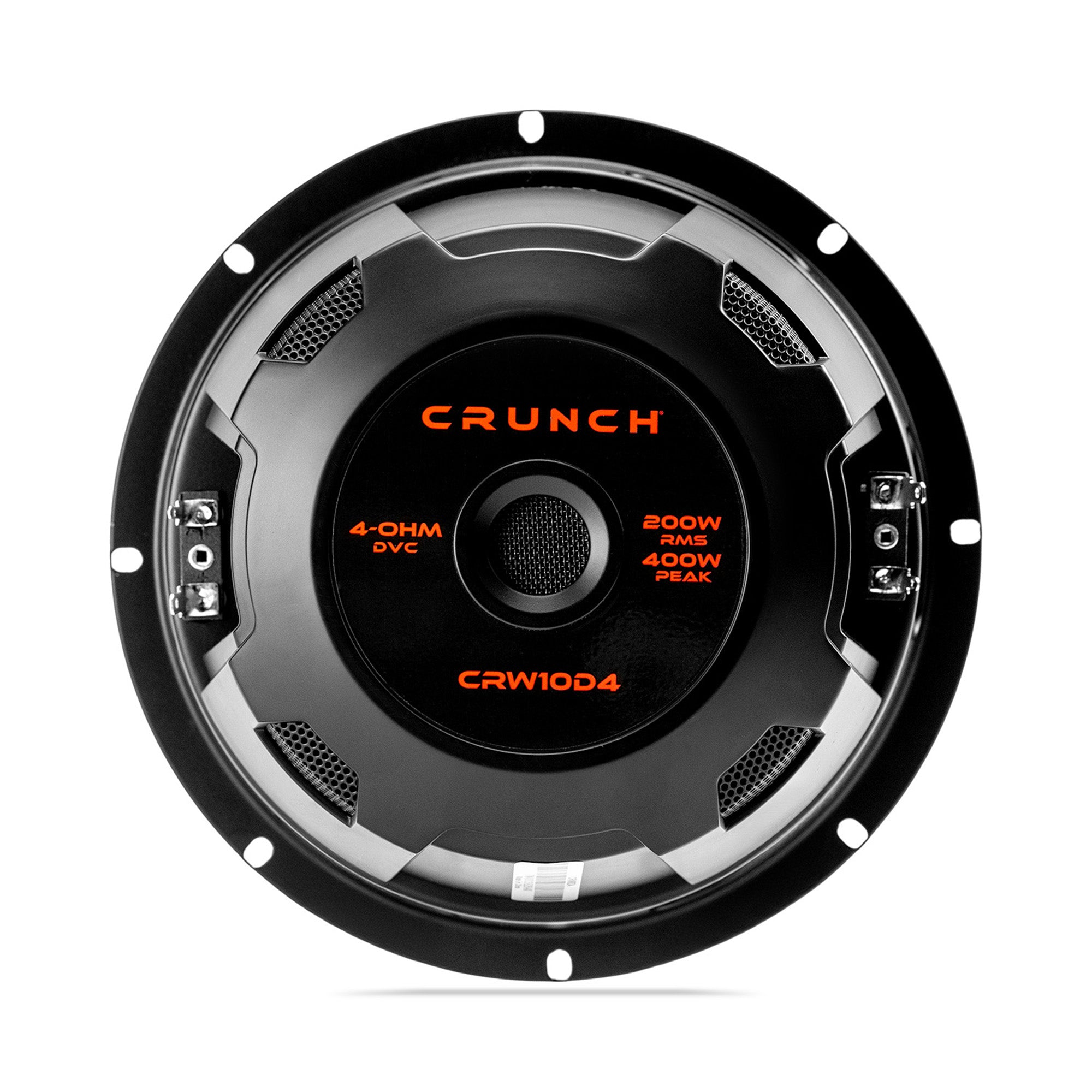 Crunch 4 Pack CRW10D4 10" 400W MAX 4 Ohm Dual Voice Coil Car Subwoofer Speaker